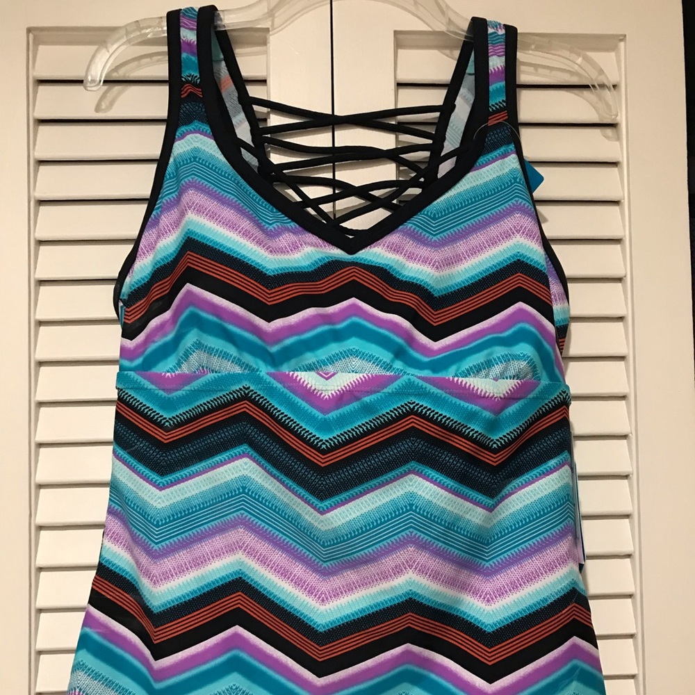 Free Country Tankini Top Large